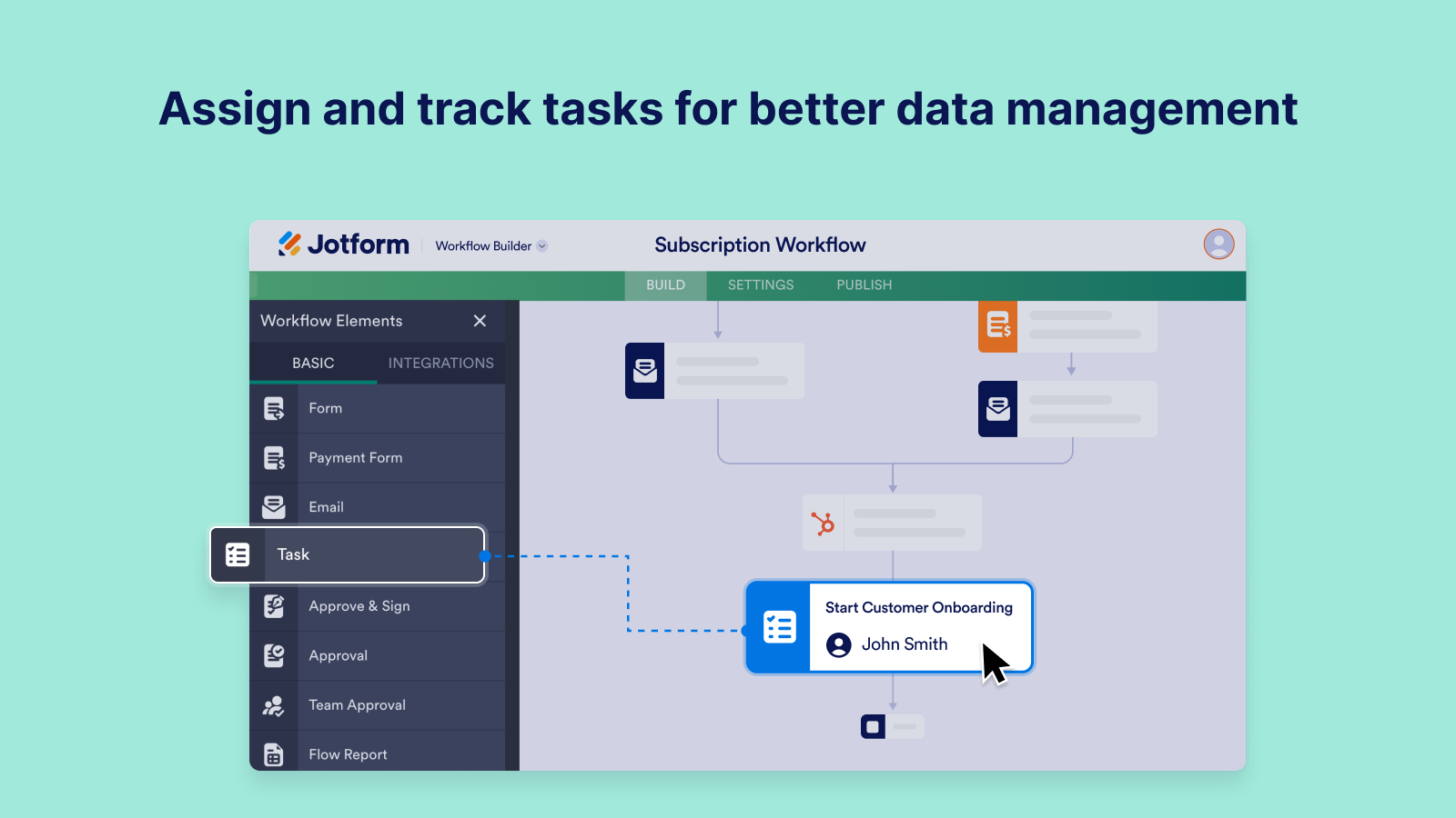 Assign and track tasks for better data management